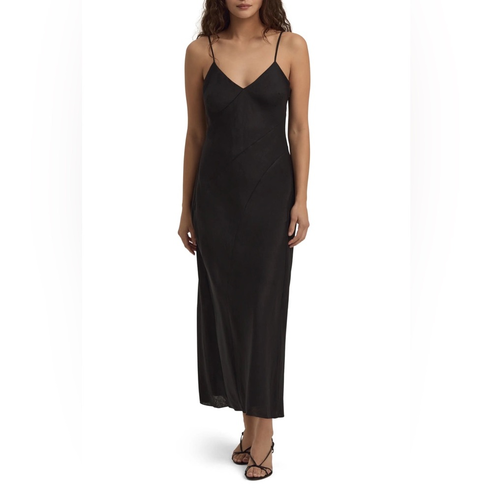 FAVORITE DAUGHTER
Women's black linen The Josette Dress size 4
